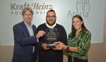 Leo Kattou wins the 57 Hospitality Heroes foodservice competition 