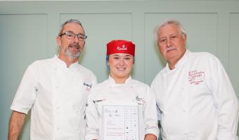 Brian Turner CBE, Jodie Cochrane and David Mulcahy