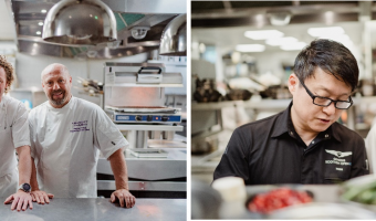 Chefs Tom Kitchin and Mun Kim