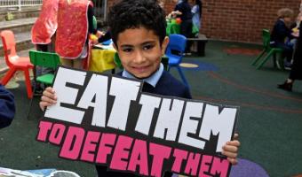 School catering teams confirm success of Eat Them to Defeat Them campaign