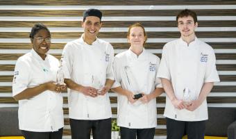 Jess Miller (third from left) 