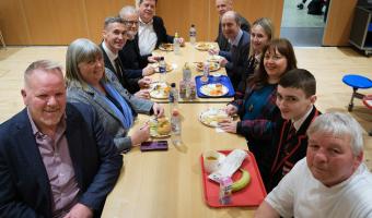 School in East Ayrshire welcomes council members to enjoy sustainable meal