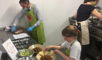 Juliet Coulber, from Hitherfield Primary School, was awarded runner up with her non-spicy vegan chilli served with guacamole and tortilla chips