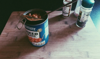 just eat home workers lunch crisps cold beans survey