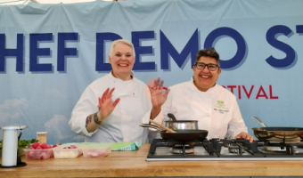 The Vegetarian Society cooking demonstration 