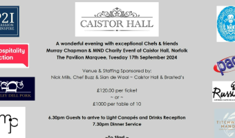 Charity event at Caistor Hall to raise money for Murray Chapman & MND