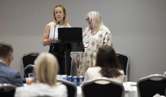 Olivia Oakley and Jan Parnell from the Natasha Allergy Research Foundation 