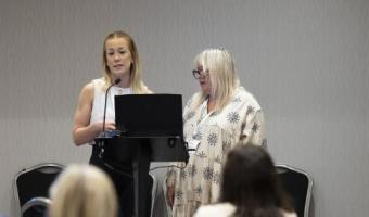 Olivia Oakley and Jan Parnell from the Natasha Allergy Research Foundation