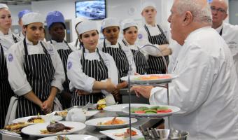 Albert Roux OBE South Thames College Investec Derby Epsom catering menu pitches
