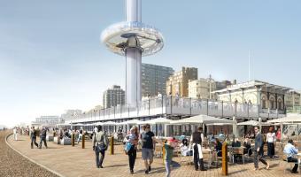 Brighton i360, brasserie, Centerplate, Masterchef, images