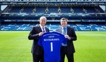 Image of Colin Bailey and Ron Gourley at Chelsea Football Club