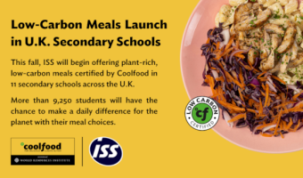 ISS partners with Coolfood to launch low carbon school meals