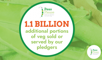Peas Please pledgers sell 1.1 billion additional portions of veg