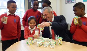Dr Hilary Jones, Manor Longbride school, Dagenham, Cool Milk, images