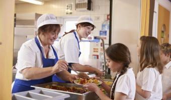 school food catering staff, school meals