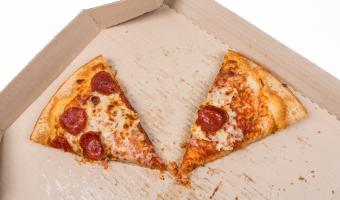 Leftover pizza