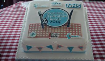 Nutrition & Hydration Week cake