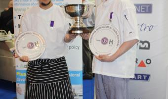 Photo of hospital chef winners 2014 Bela Szekeres and Gabor Rajhona 