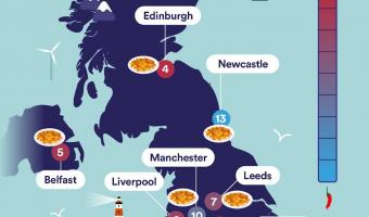Survey shows which UK city can handle the spiciest curry 