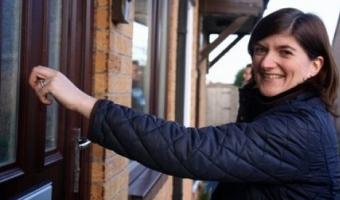 New Education Secretary Nicky Morgan canvassing
