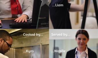 Sodexo apprentices National Apprenticeship Week