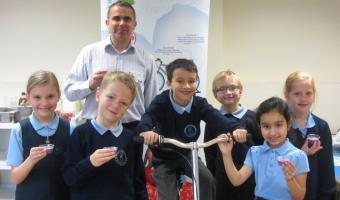 Mellors Catering school pupils smoothie bike area manager Mark Lyons