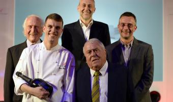 Image of 2014 Roux scholar Tom Barnes and the Roux family