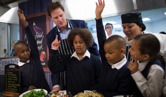 Deputy Prime Minister Nick Clegg infant free school meals launch