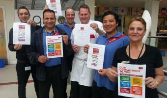 Image of Sodexo catering team at University of Bradford