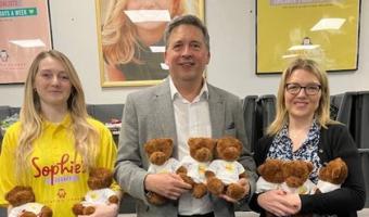 BGL Rieber donates RieBears to help support charity Sophie’s Legacy  