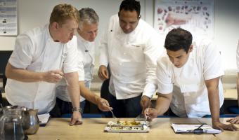 Image of SW Chef of the Year judges Neil Haydock, Peter Gorton, Michael Caines, 