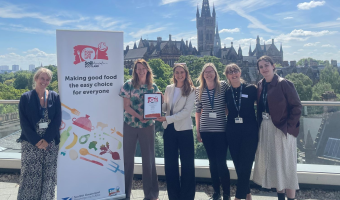 University of Glasgow achieves Food for Life accolade for serving sustainable meals 