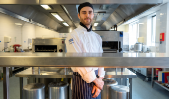 25-year-old Harlow College final year student Keiran Raphy 