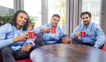 Nathan Ake, Rodri and Ilkay Gundogan