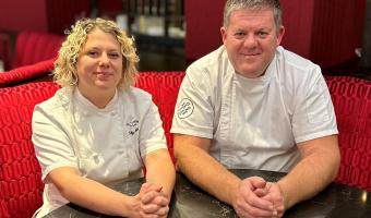 Chef Sally Abé and David Steel