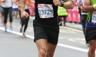 Troy Smith taking part in the British 10K Run 2014