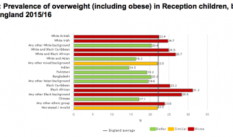 Child obesity strongly associated with ethic groups, deprivation and sex – new NCMP data reveals