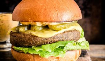 Theo’s creates new vegan options fried spinach and kale burger 