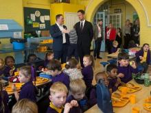 MP Stephen Morgan visits local school to discuss meal provision & challenges