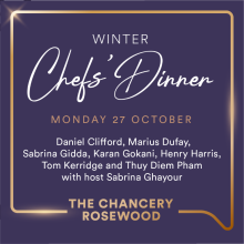 Culinary icons join forces for Hospitality Action’s Winter Chefs’ Dinner