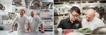 Chefs Tom Kitchin and Mun Kim
