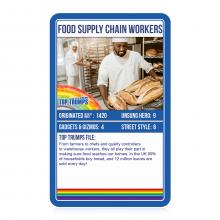top trumps car game key workers food service