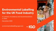 IGD publishes recommendations for food environment labelling 