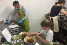 Juliet Coulber, from Hitherfield Primary School, was awarded runner up with her non-spicy vegan chilli served with guacamole and tortilla chips