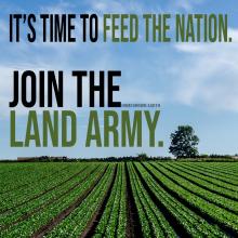 land army farms food supply shortages