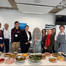 Government Minister visits London school to view scratch-cooking in action