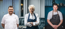 Chefs Nathan Outlaw, Lisa Goodwin-Allen and Thom Bateman