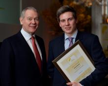 Photograph of Alistair Storey, James Fleming, Gold Service Scolarship