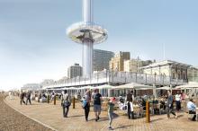 Brighton i360, brasserie, Centerplate, Masterchef, images