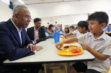 Tower Hamlets Mayor Lutfur Rahman, school meals award